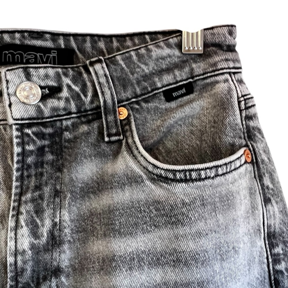 Mavi Savannah high rise straight cropped grey denim jeans 25 excellent condition - Picture 5 of 15